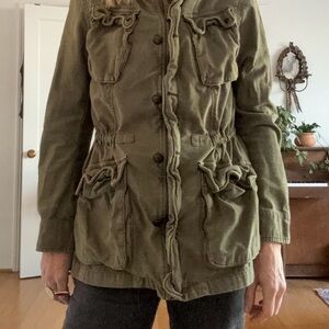 Free People Utility Jacket in Olive